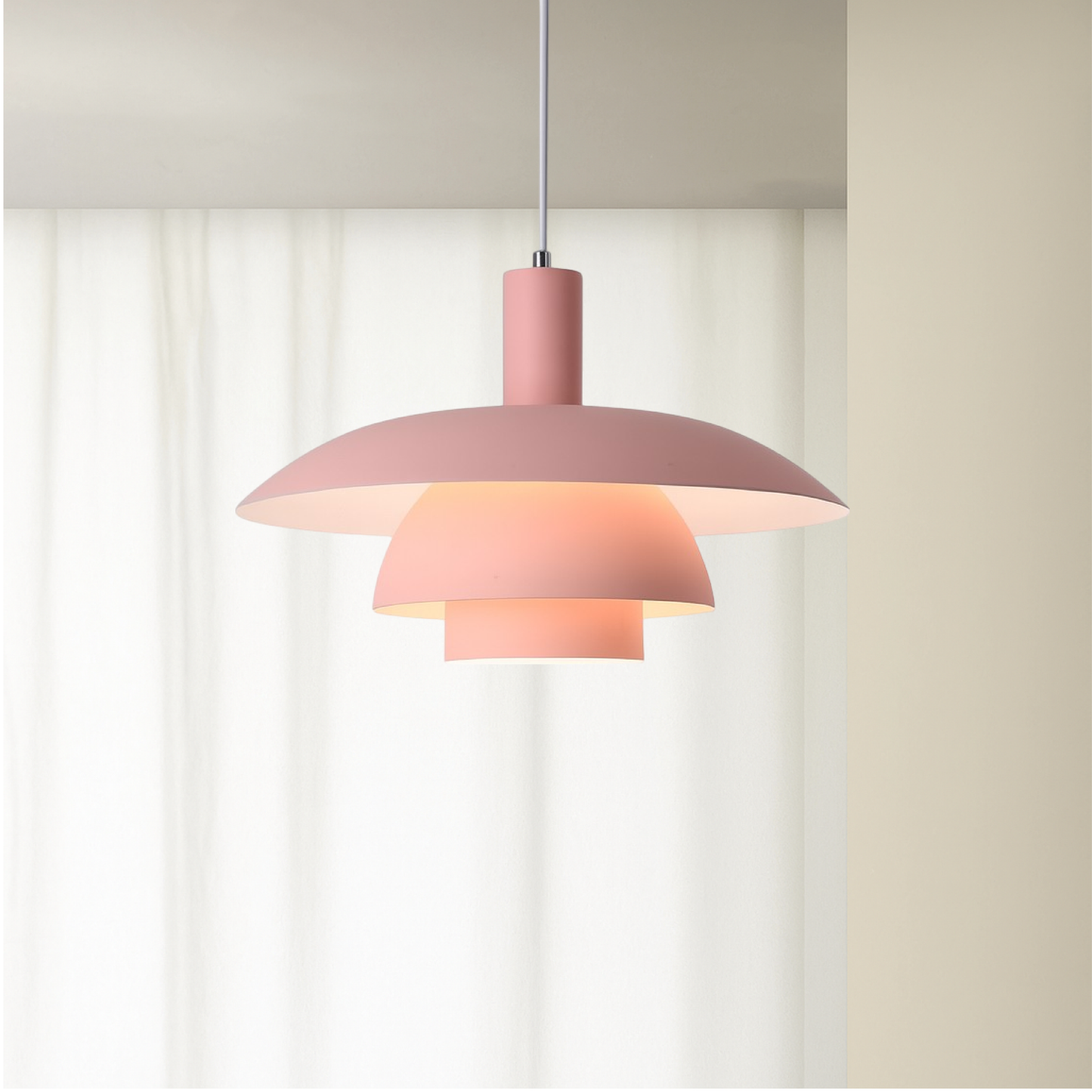 Danish Style LED Pendant Light | Minimalist Design. Dimmable & Ideal for Dining Room. Kitchen or Living Space
