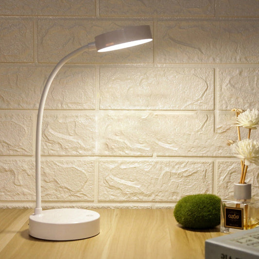 LED Bedside Reading Lamp - Adjustable White Light Fixture for Nightstand & Bedroom Use