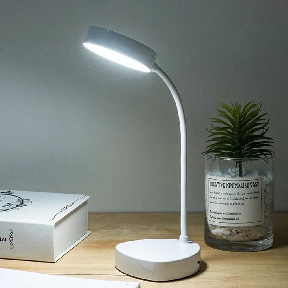 LED Bedside Reading Lamp - Adjustable White Light Fixture for Nightstand & Bedroom Use