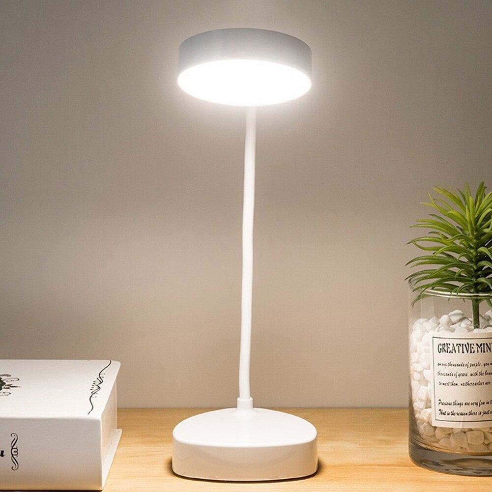 LED Bedside Reading Lamp - Adjustable White Light Fixture for Nightstand & Bedroom Use