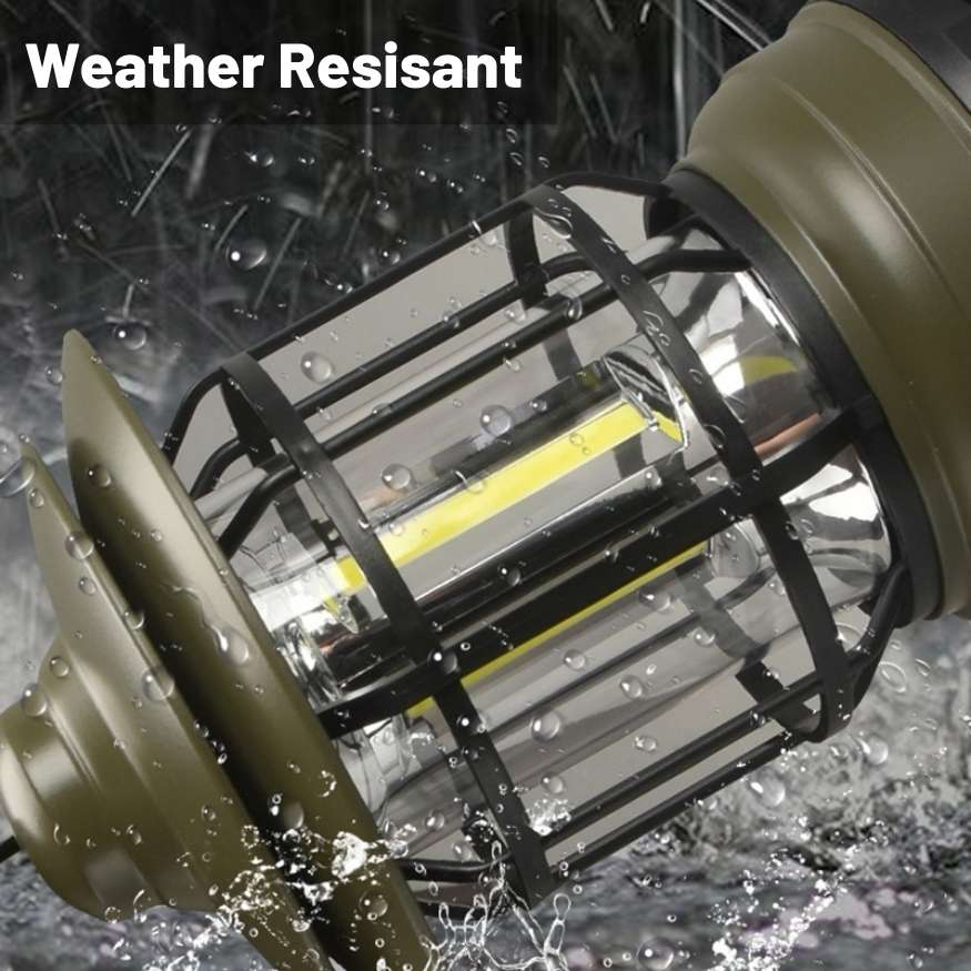 Rechargeable LED Camping Lantern | Vintage-Style, Dimmable Light for Outdoor Adventures & Home Emergencies