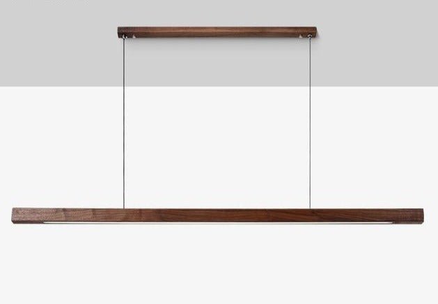 LED Wooden Pendant Light | Contemporary kitchen Lighting Adjustable Height, Integrated LED & Ideal for Low or High Ceilings