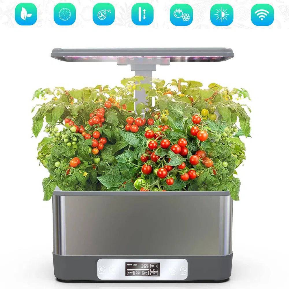 Indoor Hydroponic Growing System Kit with WiFi Control for Home Gardening & Plant Cultivation