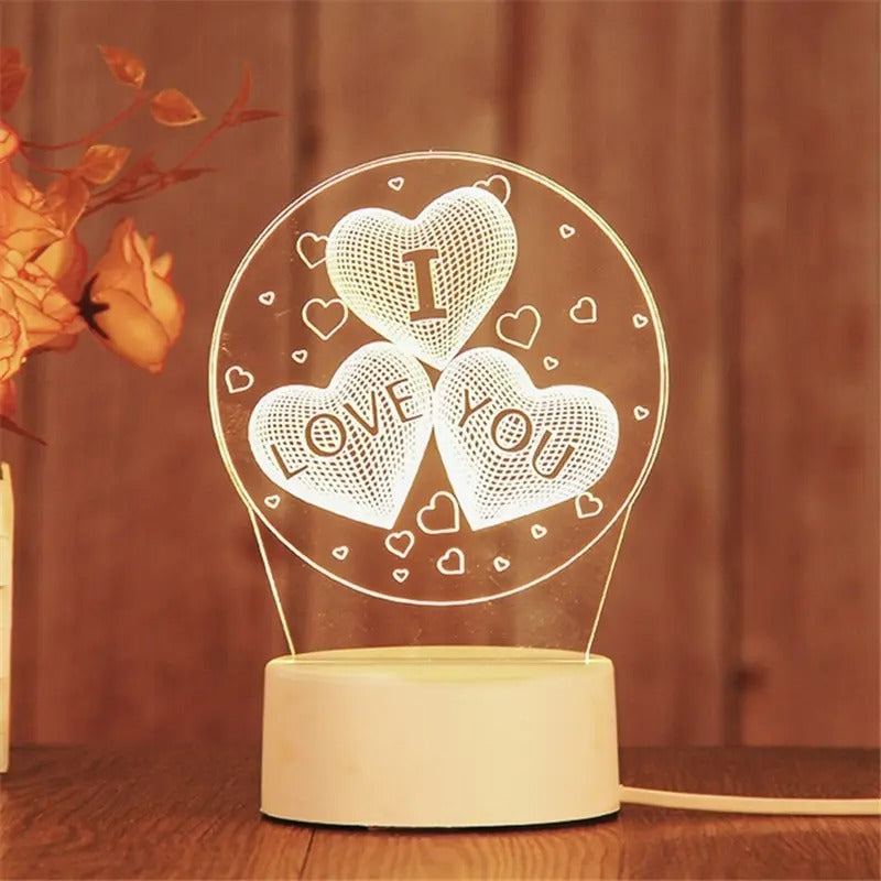 Romantic Heart Lamp – Perfect for Anniversary Gifts, Valentine’s Day, or Special Birthday Surprises