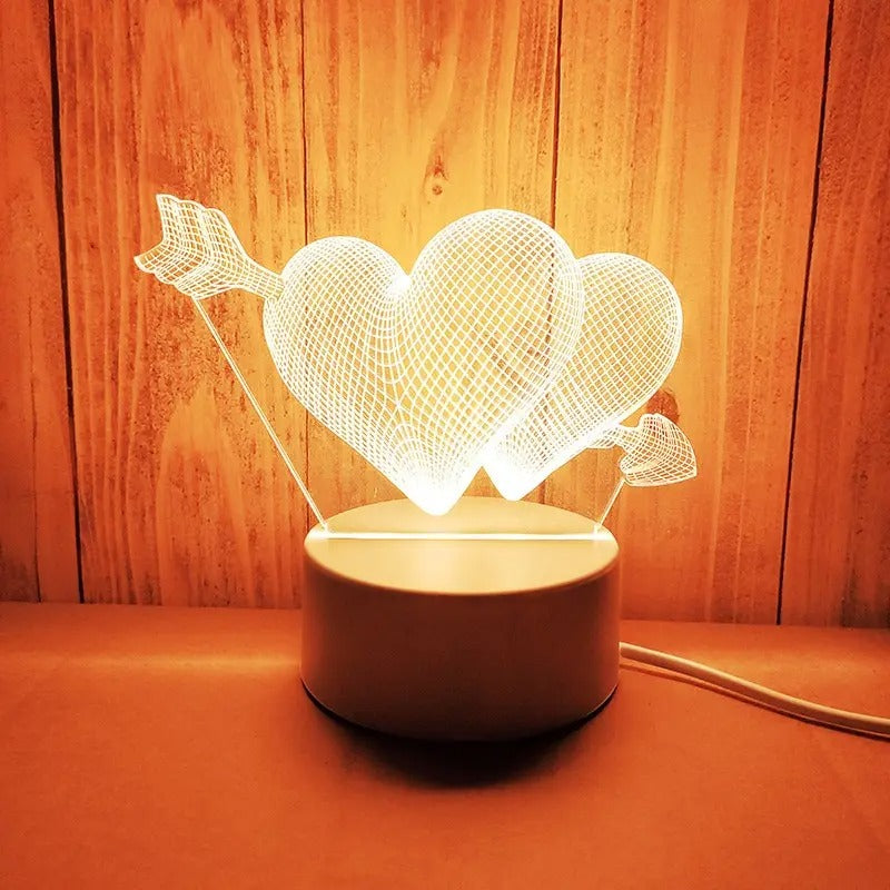 Romantic Heart Lamp – Perfect for Anniversary Gifts, Valentine’s Day, or Special Birthday Surprises