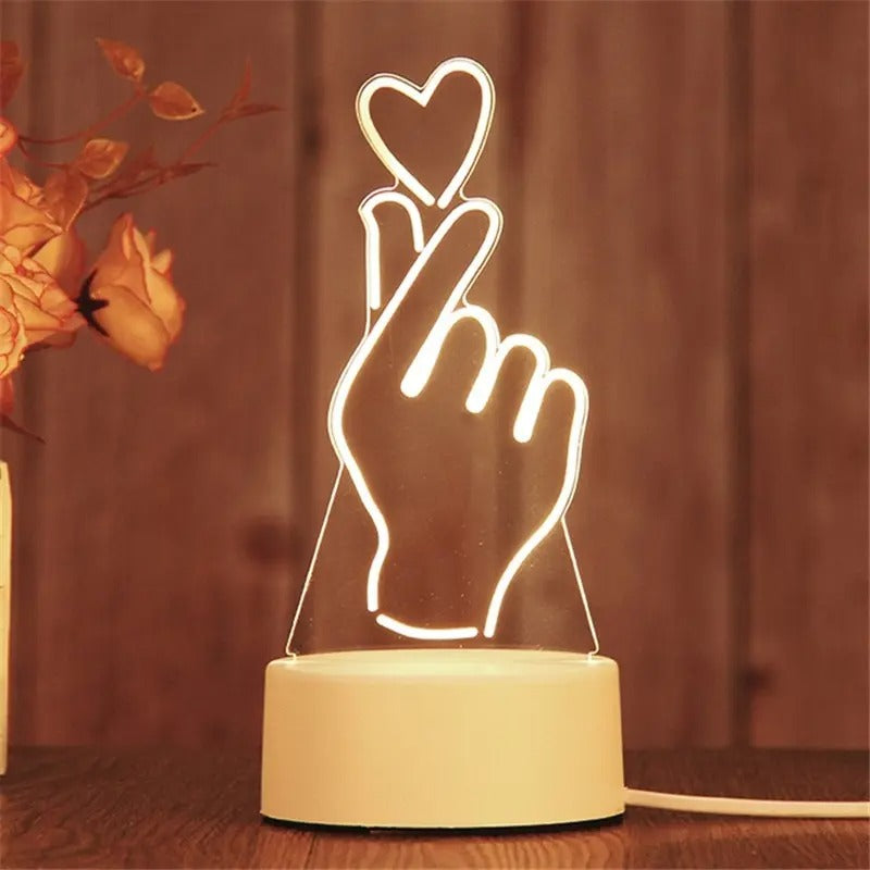 Romantic Heart Lamp – Perfect for Anniversary Gifts, Valentine’s Day, or Special Birthday Surprises