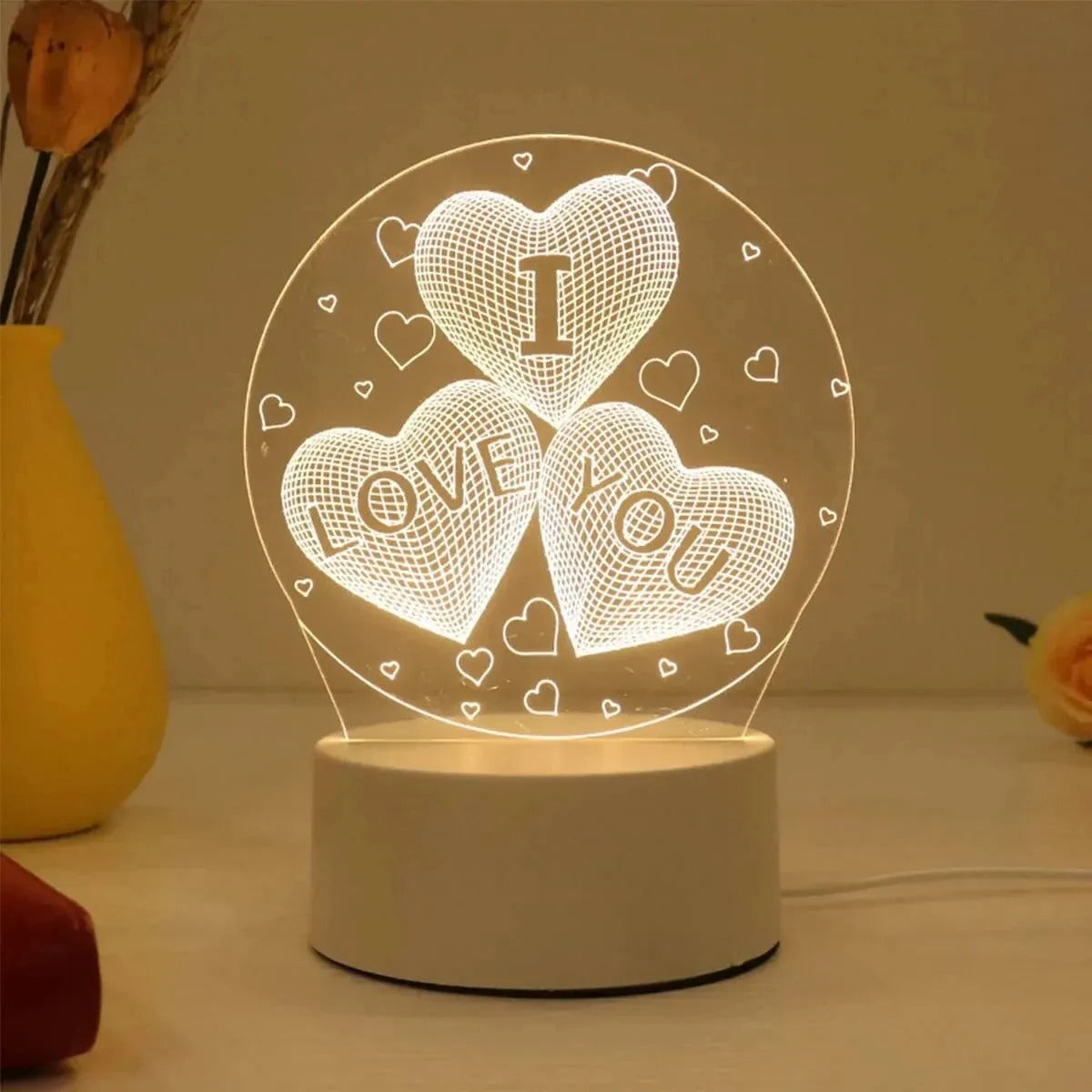 Romantic Heart Lamp – Perfect for Anniversary Gifts, Valentine’s Day, or Special Birthday Surprises