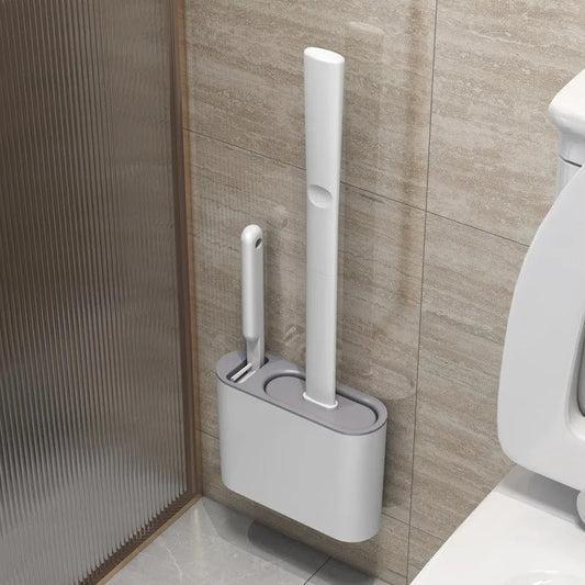 Toilet Brush | Wall-Mounted, Hygienic Design with Durable Bristles for Complete Cleaning in Small Bathrooms