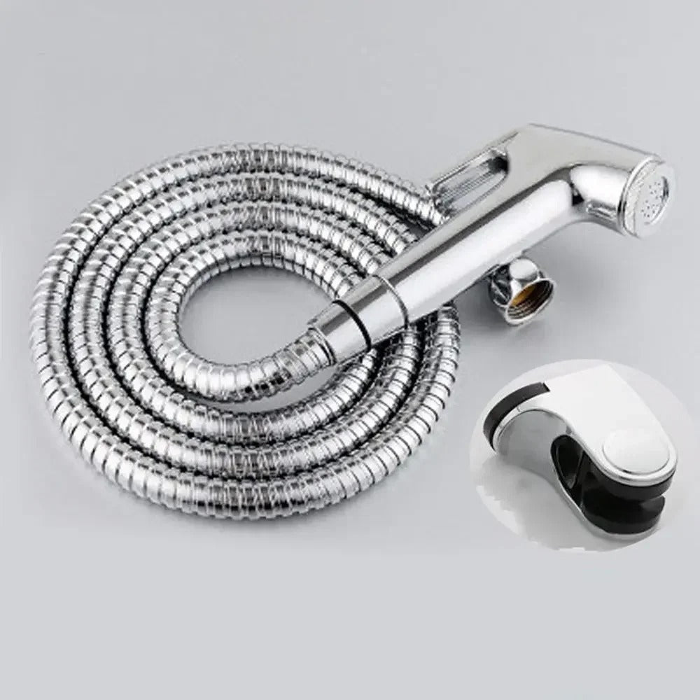 Stainless Steel Handheld Bidet Sprayer Set | Adjustable Pressure, Self-Cleaning Nozzle & Ideal for Personal Hygiene and Pet Cleaning