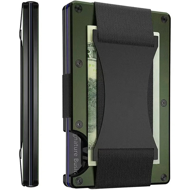 Titanium Matte Cobalt Card Holder – Slim & Stylish RFID Wallet for Men & Women