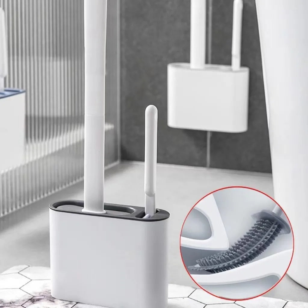 Toilet Brush | Wall-Mounted, Hygienic Design with Durable Bristles for Complete Cleaning in Small Bathrooms