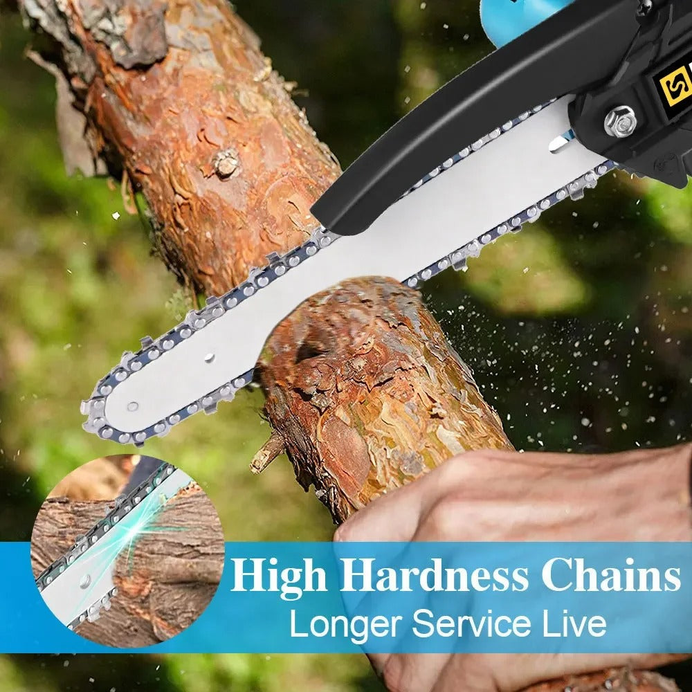 Cordless Electric Chainsaw | Lightweight, Ergonomic Design & Ideal for Effortless Pruning and Trimming