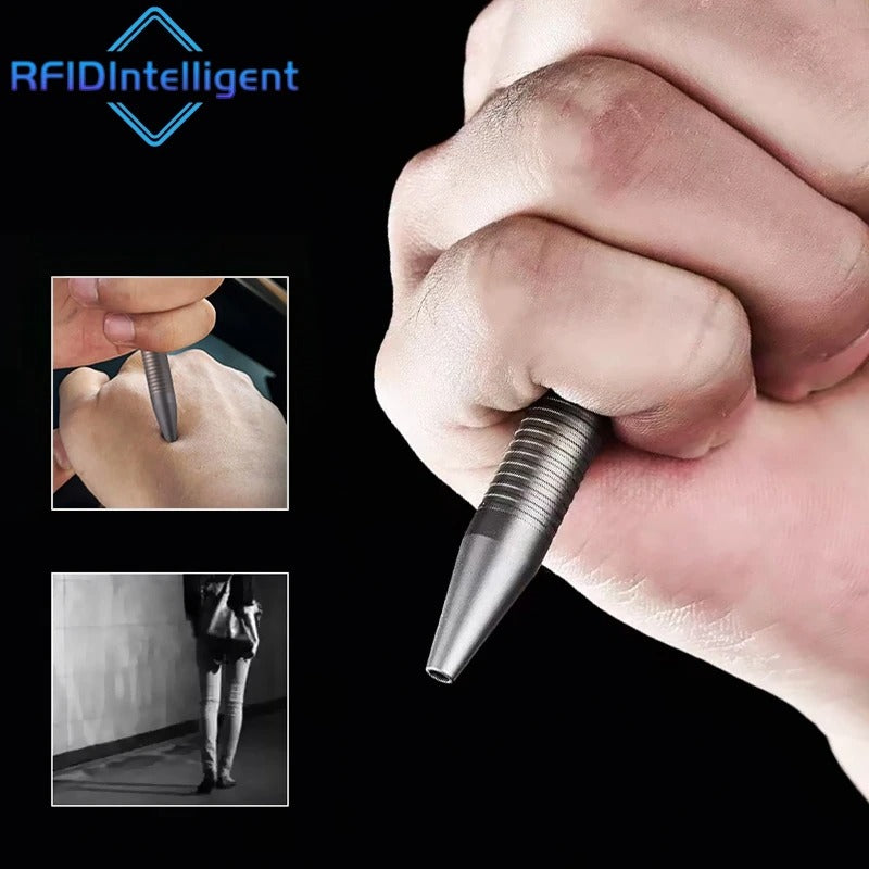 Stonewashed Titanium Bolt Action Pen – Durable Metal Mechanical Writing Pen