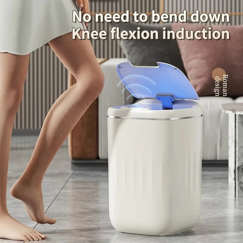 Smart Sensor Trash Bin with UV Light – Automatic Touchless Wastebasket with Lid & Odor Control for Kitchen, Bathroom & Home Hygiene