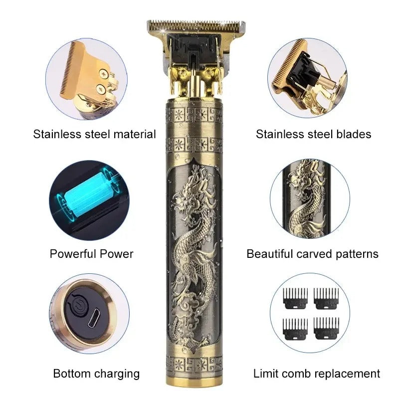 Vintage T9 Professional Hair Trimmer – Top-Rated Clippers for Barbers and Stylists