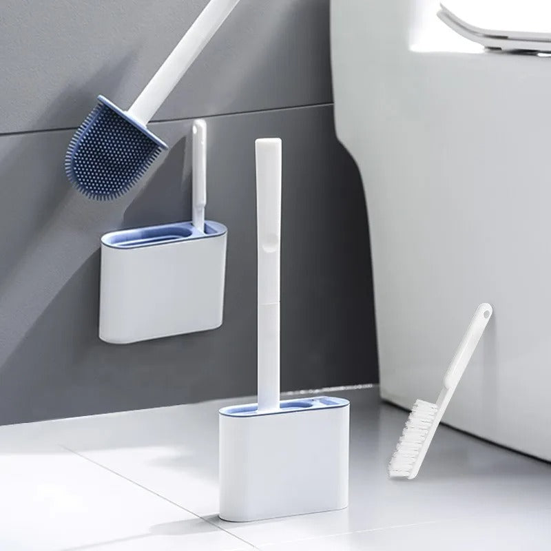 Toilet Brush | Wall-Mounted, Hygienic Design with Durable Bristles for Complete Cleaning in Small Bathrooms