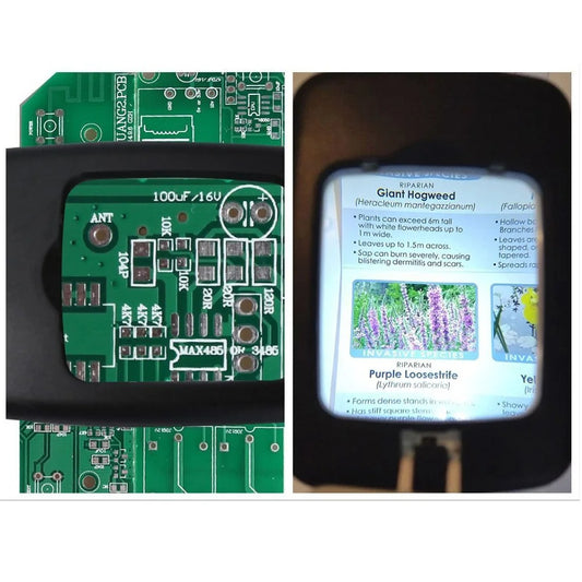 Full Page Magnifying Glass with Light & Stand | Reading Aid for the Elderly