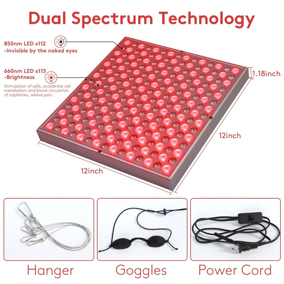 Red Light Therapy Lamp Device  – Muscle Recovery and Sleep Aid