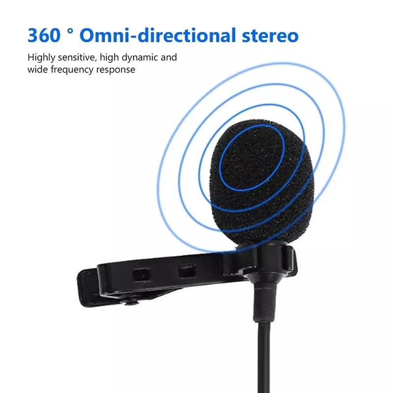 3.5mm Jack or USB Wired Mini Microphone - Profesional Mic for Laptops and Conferences