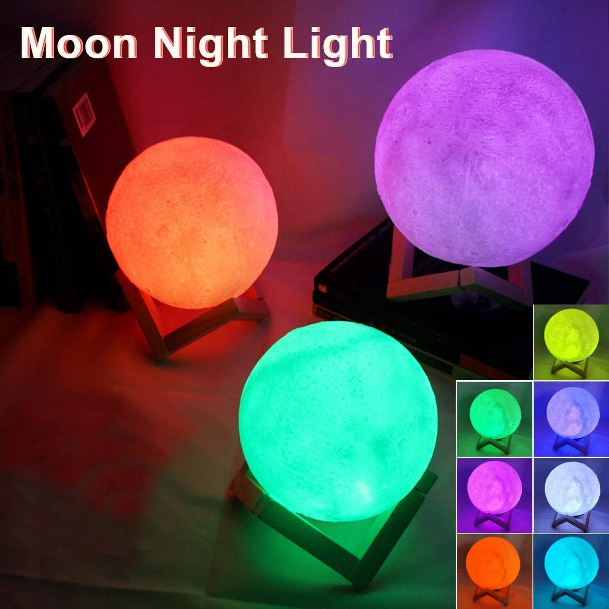 Lunar Moon Light Lamp | Lunar Globe Light with Stand