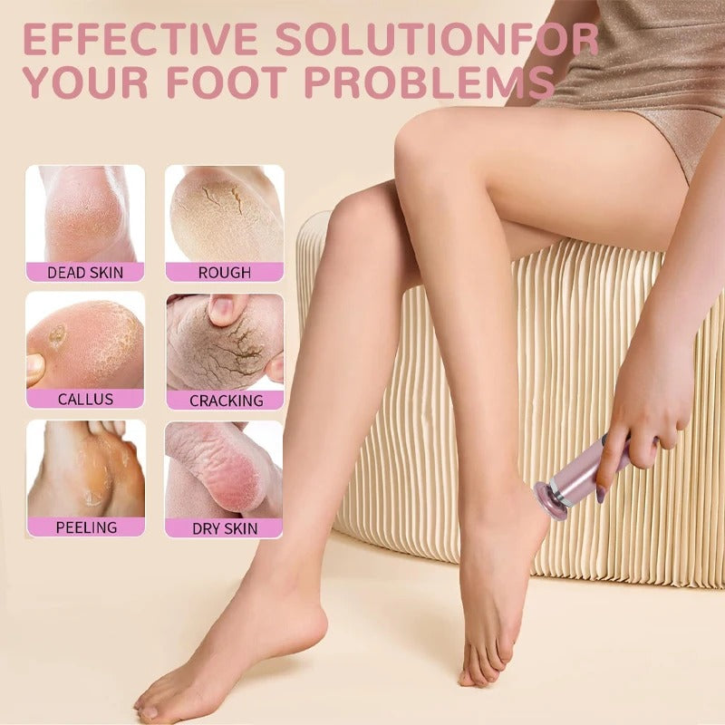 2-in-1 Electric Foot & Hand Care Tool | Callus Remover & Nail Polisher for At-Home Pedicures