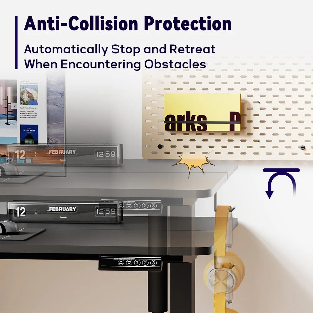 Height Adjustable Electric Standing Desk Ergonomics | 120 x 60, Durable, Ergonomic & Ideal for Home Office or Remote Work