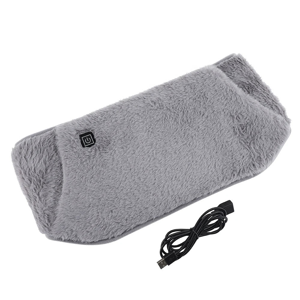 USB Rechargeable Hand & Waist Warmer | Soft Velvet, 3 Heat Settings & Portable for Home, Office & Outdoor Use