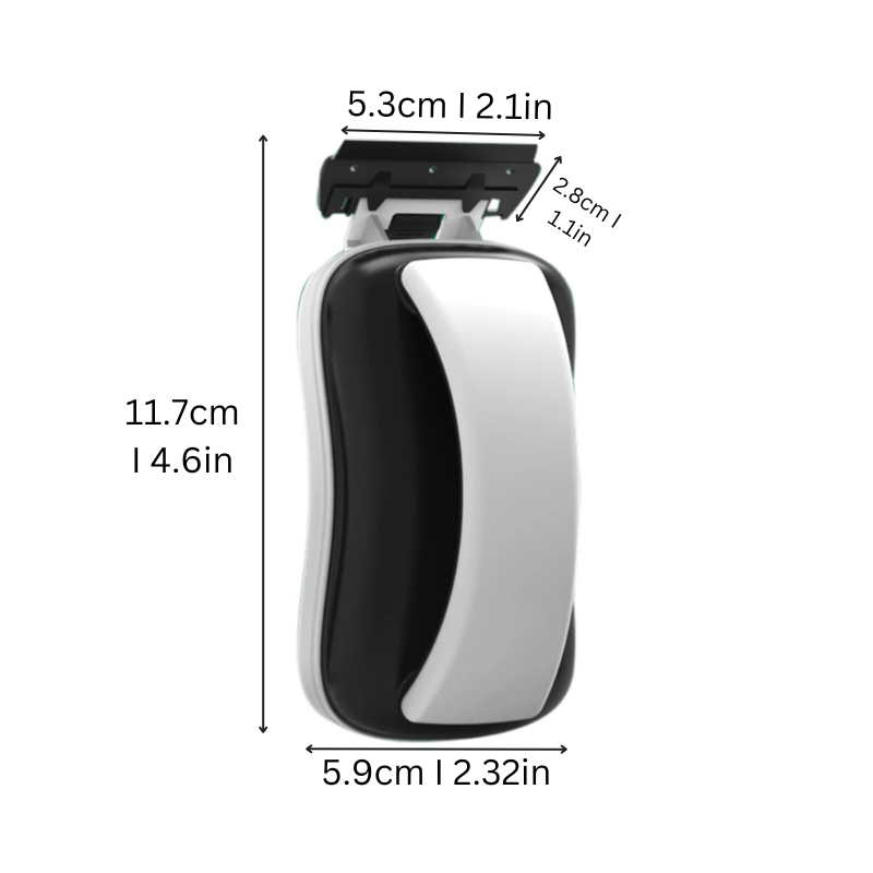 Magnetic Aquarium Glass Cleaner | Easy-Grip Design & Corner-Savvy Blades for Crystal-Clear Views and Algae-Free Habitats