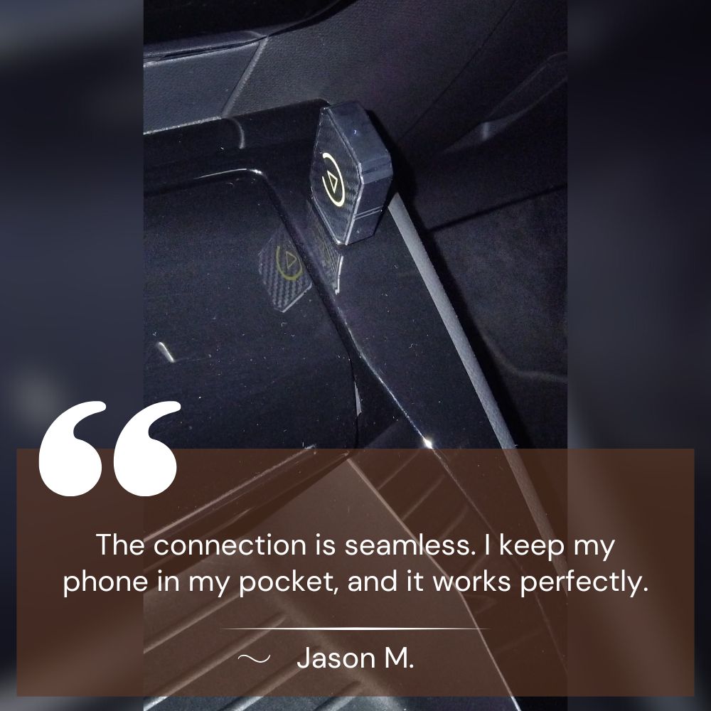 Mini Wireless CarPlay Adapter | Fast, Stable Streaming for 800+ Cars & All iPhones (iOS 10+)