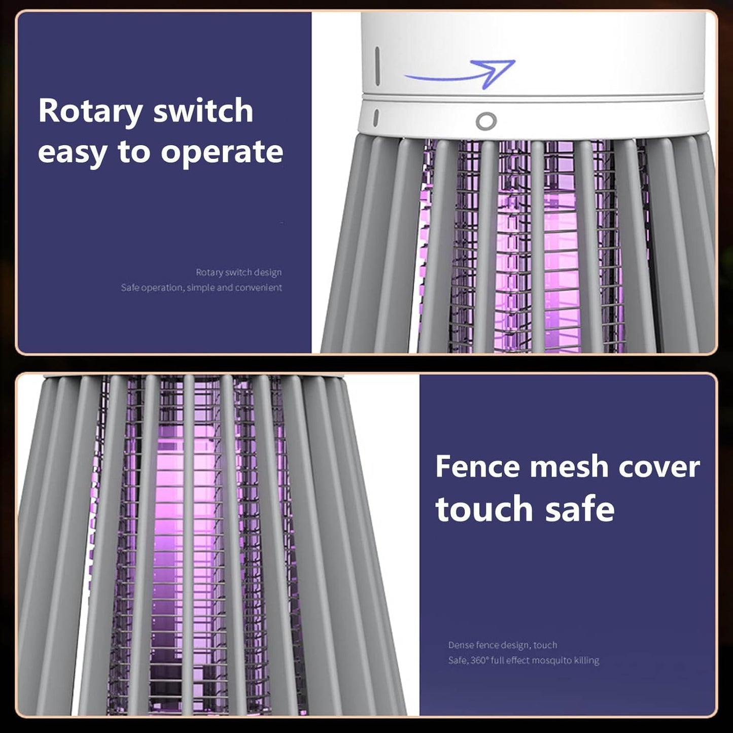 Mosquito & Bug Killer Lamp - 2 Pack, UV Light Insect Trap for Indoor & Outdoor Use, Effective Pest Control Solution