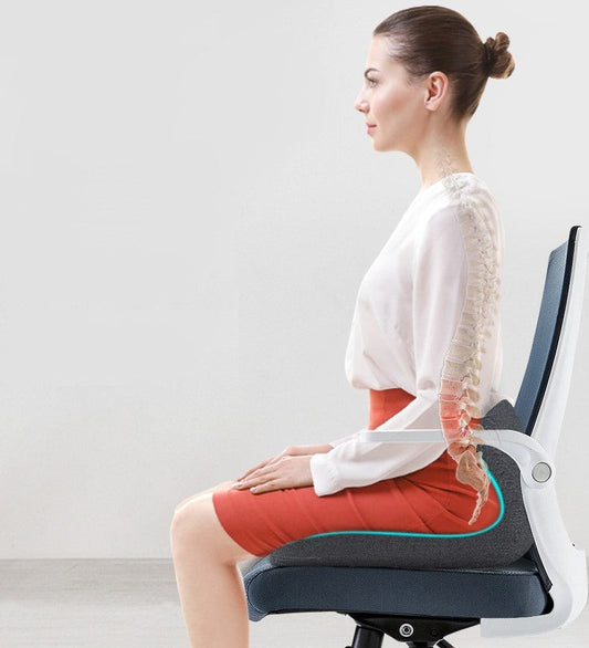 DreamRest™ | L Shape Memory Foam Orthopedic Cushion for Back Pain Relief & Comfort Support