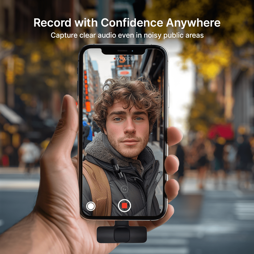 Mini Wireless Lavalier Micophone | For Content Creators & Video Recording