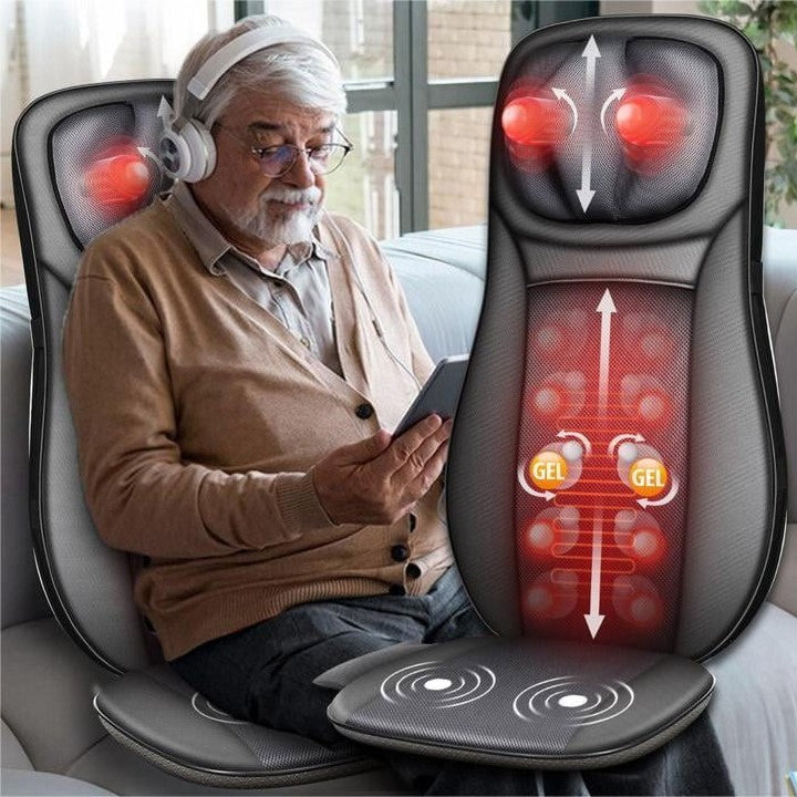 Shiatsu Back Massager with Heat | Ergonomic, Portable & Ideal for Home or Office Relaxation