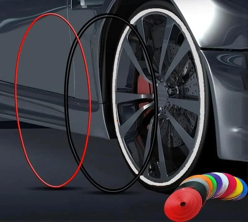Wheel Rim Protector | High Adhesion, Easy Installation & Curb Scrape Prevention for Flashy Automobile Rims