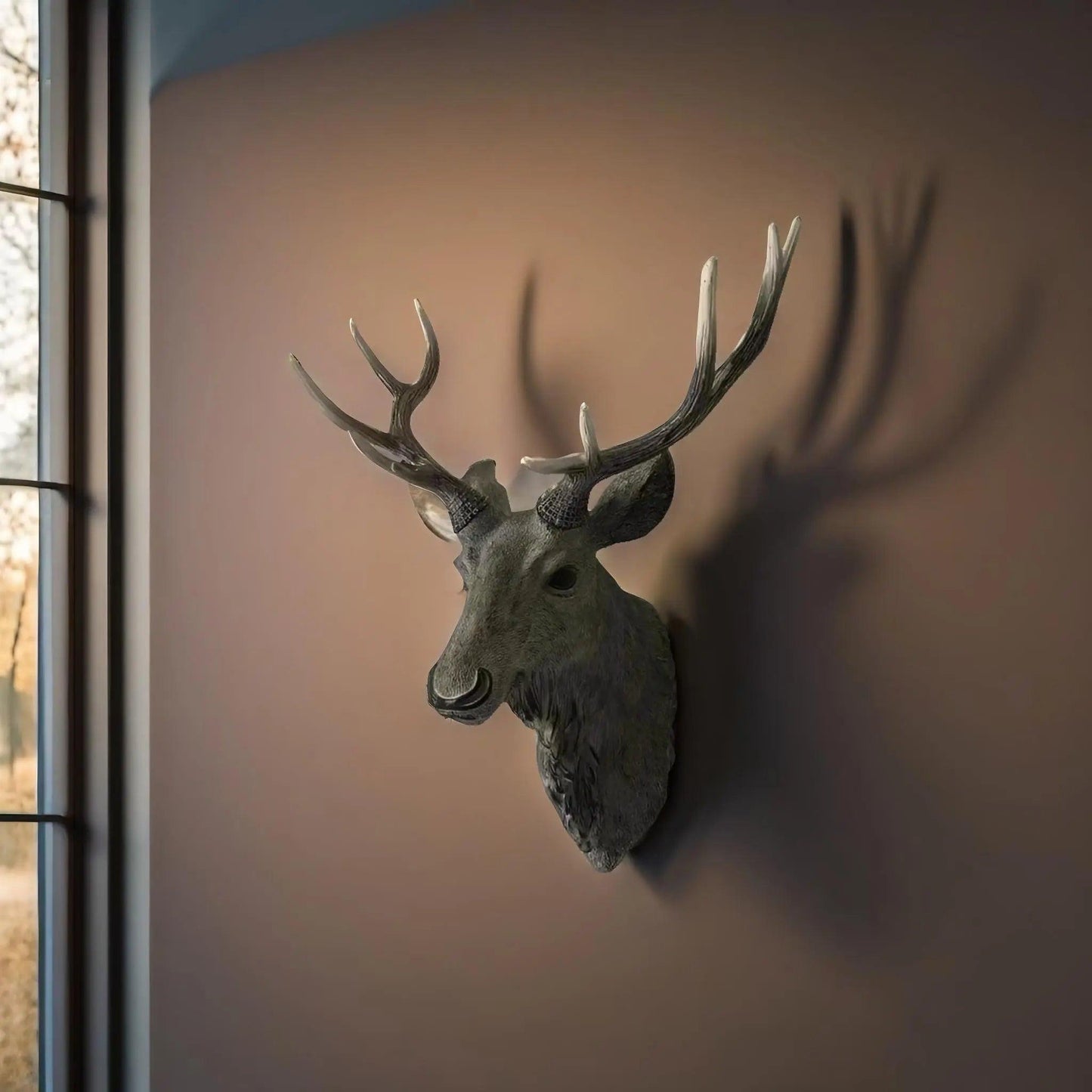 MysticHorn™ | Majestic Deer Head Wall Decor | Rustic Antler Design for Cabin & Lodge Home Decor