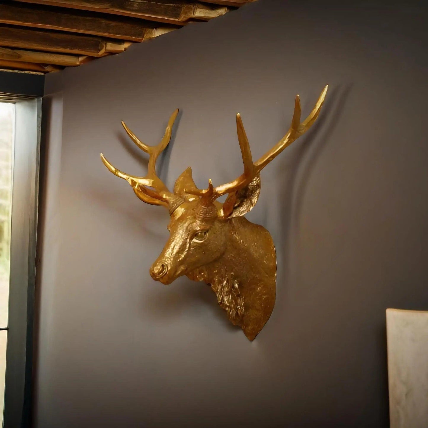 MysticHorn™ | Majestic Deer Head Wall Decor | Rustic Antler Design for Cabin & Lodge Home Decor