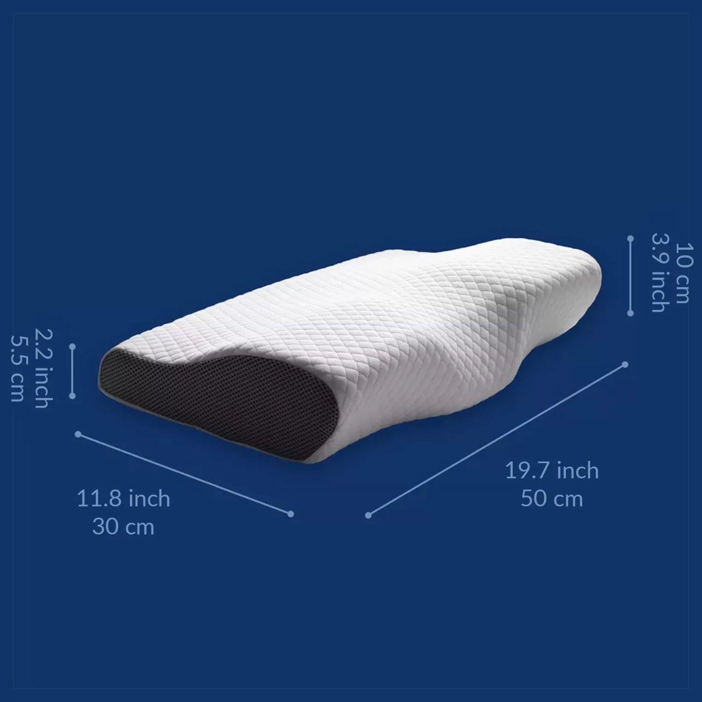 Orthopedic Neck Pillow for Sore Neck & Shoulder Pain | Contour Memory Foam | Cervical & Ergonomic Pillow