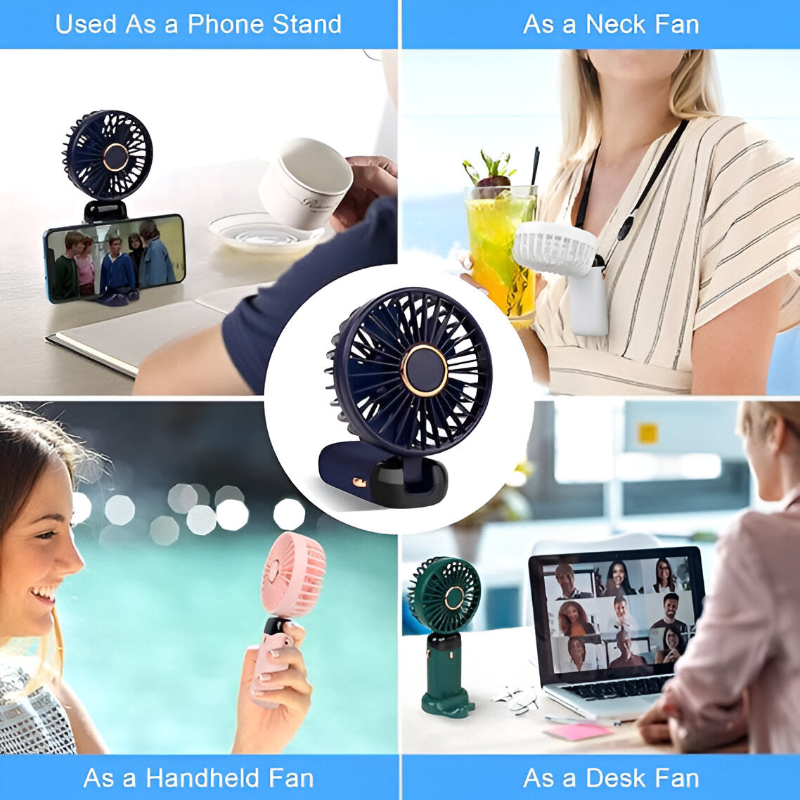 Powerful Handheld Fan – Rechargeable Mini Fan for Instant Cooling
