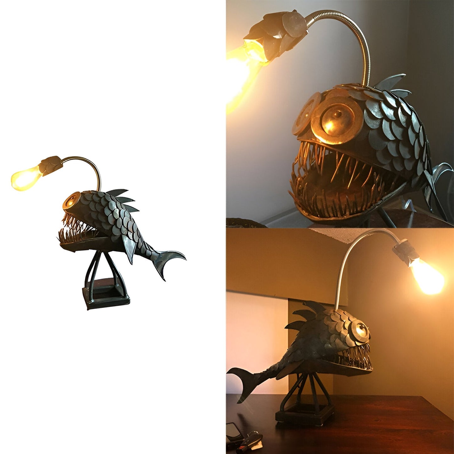 Steampunk Angler Fish Lamp – Cool & Unusual Floor Lamp for Your Home