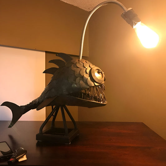 Steampunk Angler Fish Lamp – Cool & Unusual Floor Lamp for Your Home