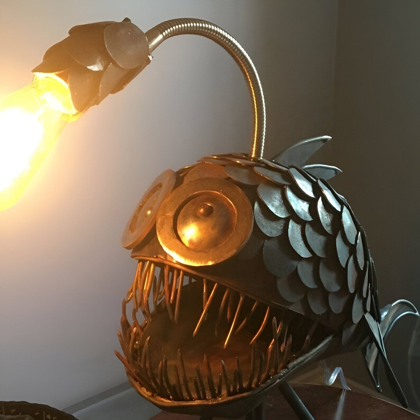 Steampunk Angler Fish Lamp – Cool & Unusual Floor Lamp for Your Home