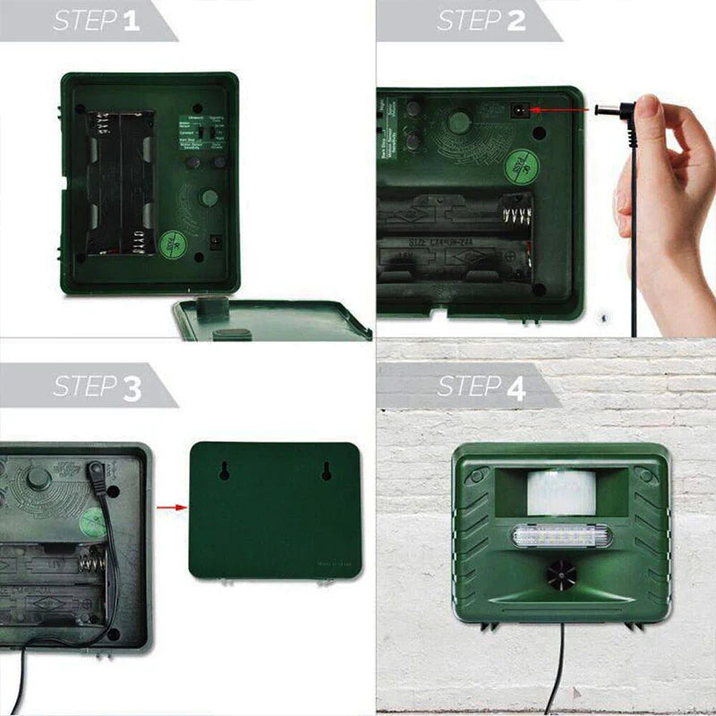 Ultrasonic Animal Repeller | Motion-Activated, Eco-Friendly & Safe for Gardens and Yards