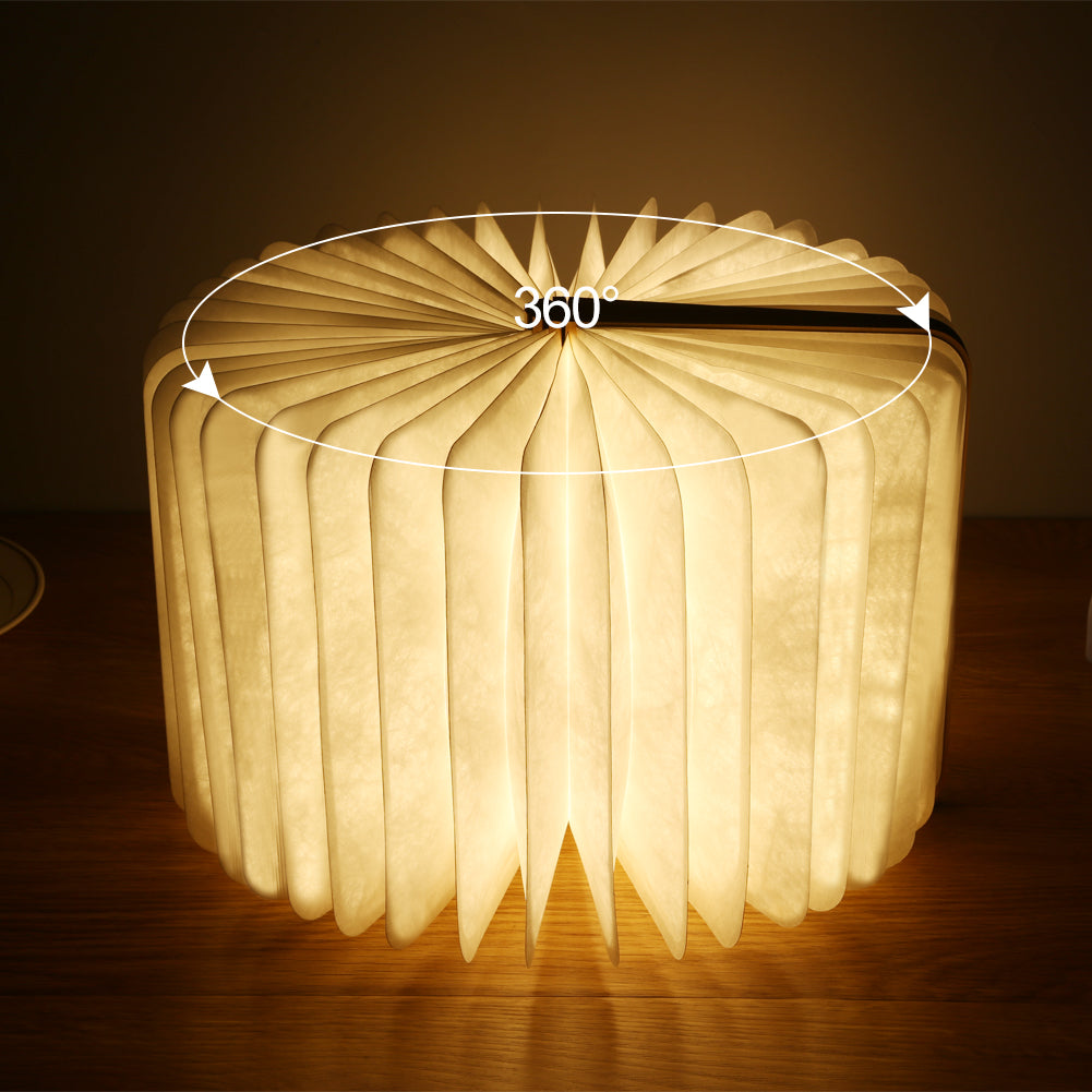 LED Folding Book Light – Unique and Quirky Gift Idea for Book Lovers, Perfect for Reading Nooks or Bedside Tables | Creative and Compact Night Light