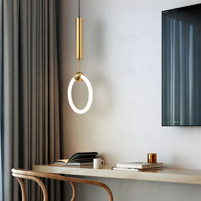 LED Pendant Light Fixture - Nordic Design with Simple Style - Ideal for Dining Room, Kitchen, and Living Room Lighting