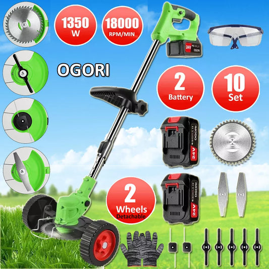 Powerful Electric Battery Operated Cordless Weed Eater / Grass Trimmer