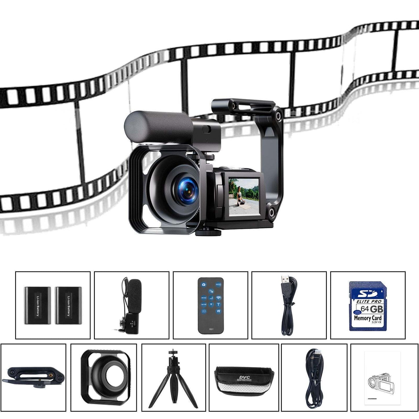 5K UHD Camcorder Video Camera | Night Vision, Anti-Shake Best Digital Camcorder for Sports