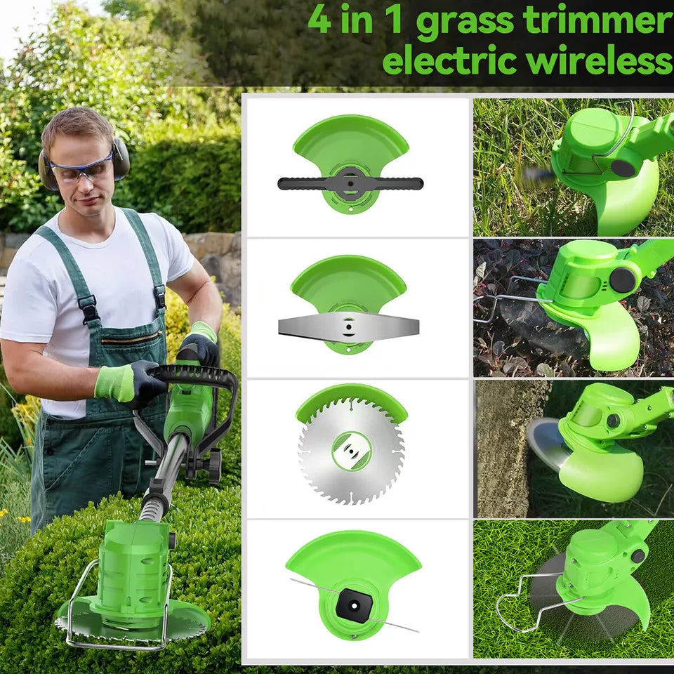 Powerful Electric Battery Operated Cordless Weed Eater / Grass Trimmer