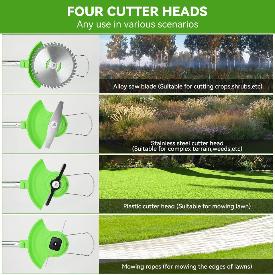 Powerful Electric Battery Operated Cordless Weed Eater / Grass Trimmer