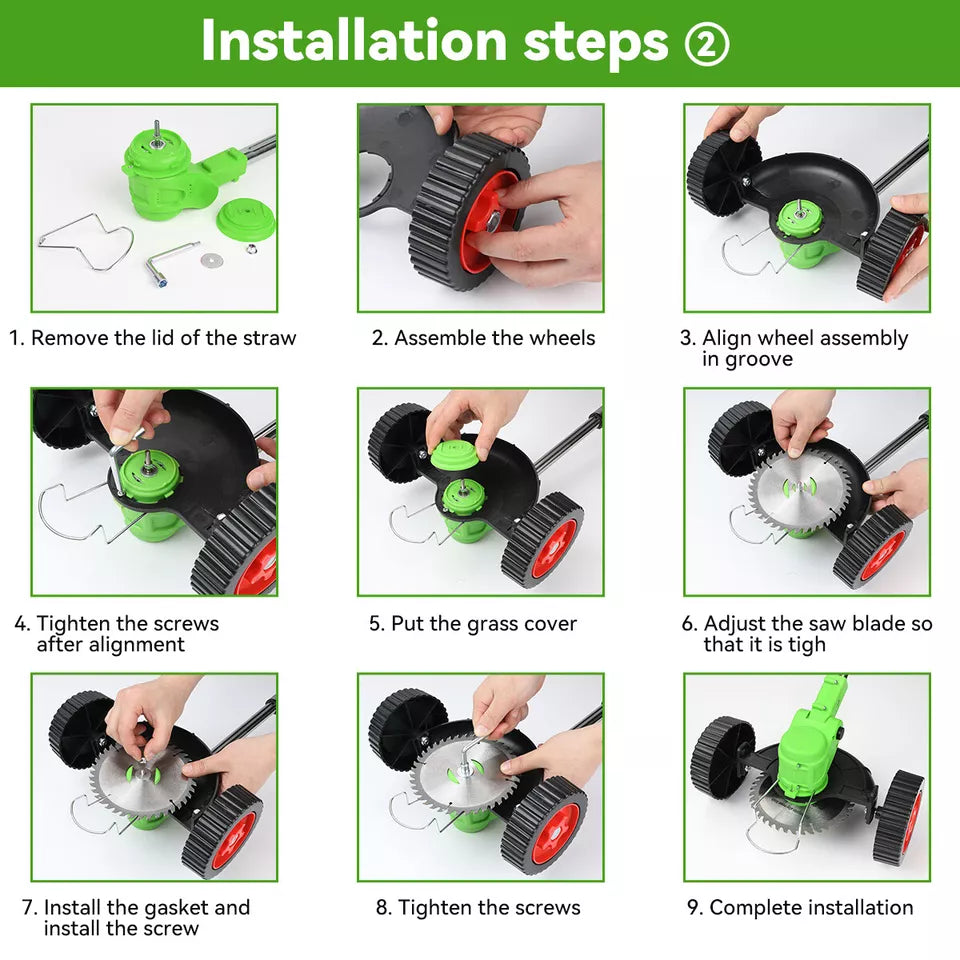 Powerful Electric Battery Operated Cordless Weed Eater / Grass Trimmer