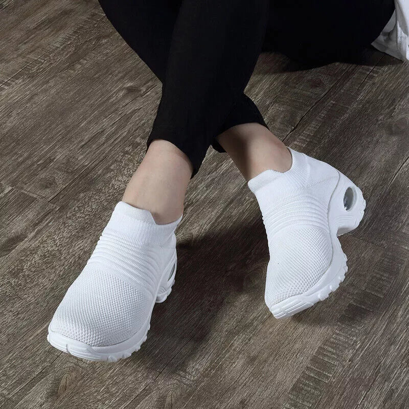 Women's Slip-On Orthopedic Trainers | Air Cushion Comfort, Breathable Mesh & Non-Slip Sole for Everyday Wear and Active Lifestyle
